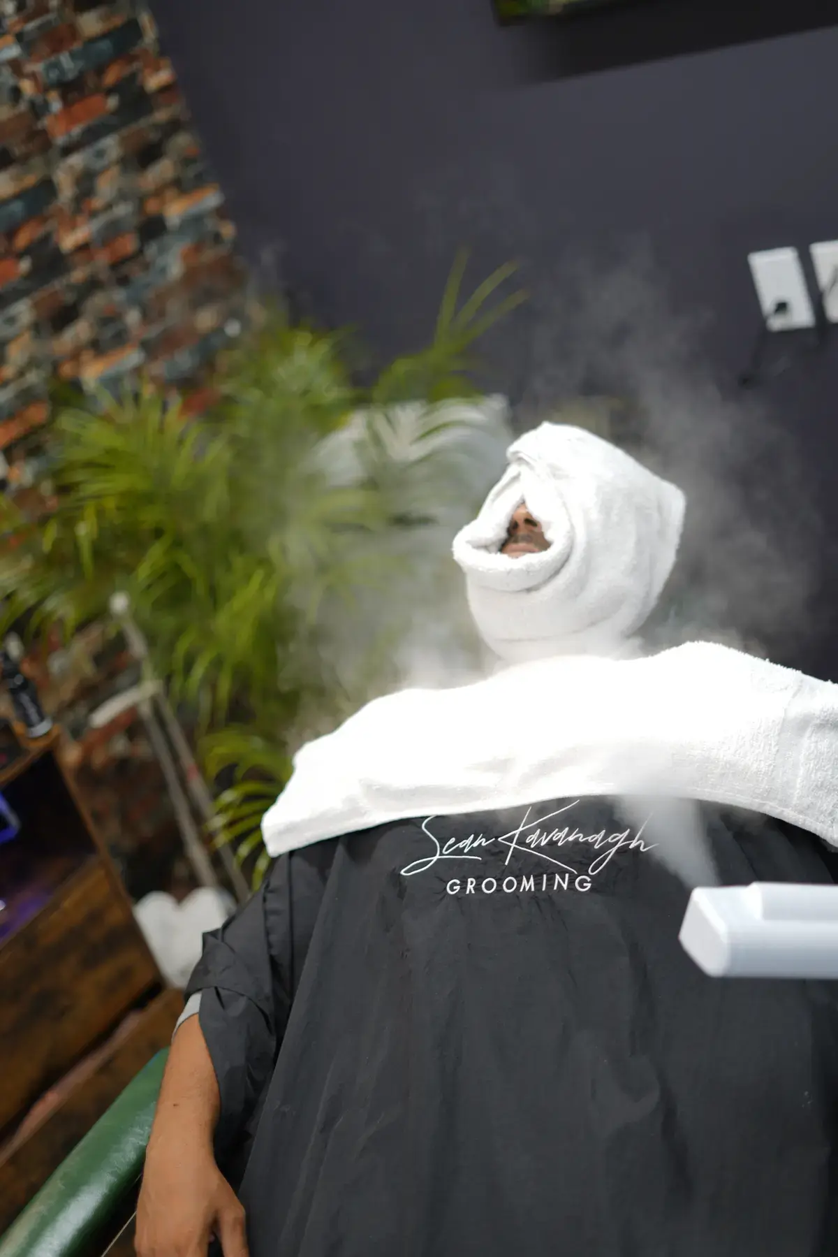 Experience the ultimate relaxation with our signature hot towel shave.